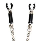 Silver Nipple Clamps With Chain > Bondage Gear > Nipple Clamps